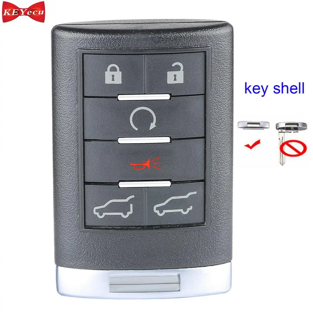 KEYECU для Cadillac Escalade ESV EXT 2007 2014 чехол автомобильного ключа с дистанционным