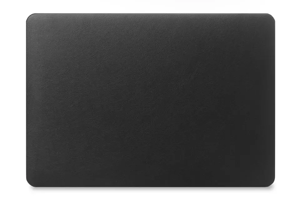 Высокое качество бизнес из искусственной кожи чехол для ноутбука MAC APPLE MacBook Air Pro retina 11 12 13 15 дюймов+ крышка клавиатуры - Цвет: Черный