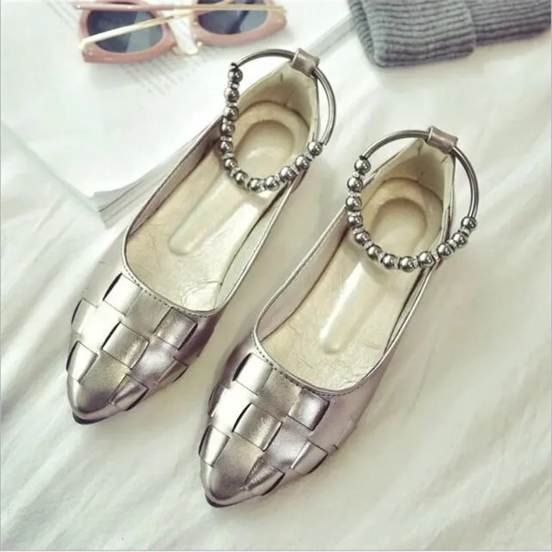 Мода слово пряжки жемчужные цепочки скольжения на лодыжки обувь 2017 новый отметил