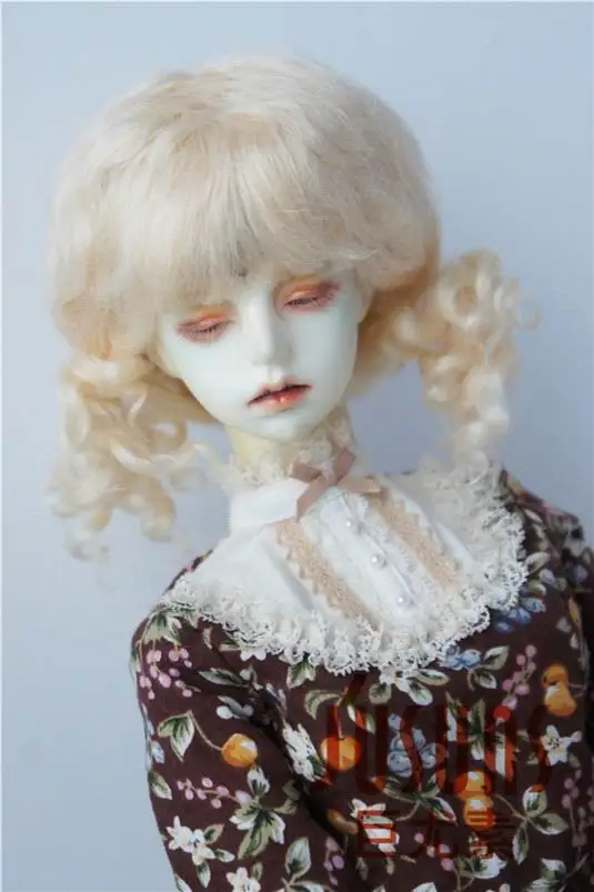 JD294 1/3 21-23 см SD мохер BJD парики Детские Twintail парик для куклы мохеровый 8-9 дюймов куклы аксессуары