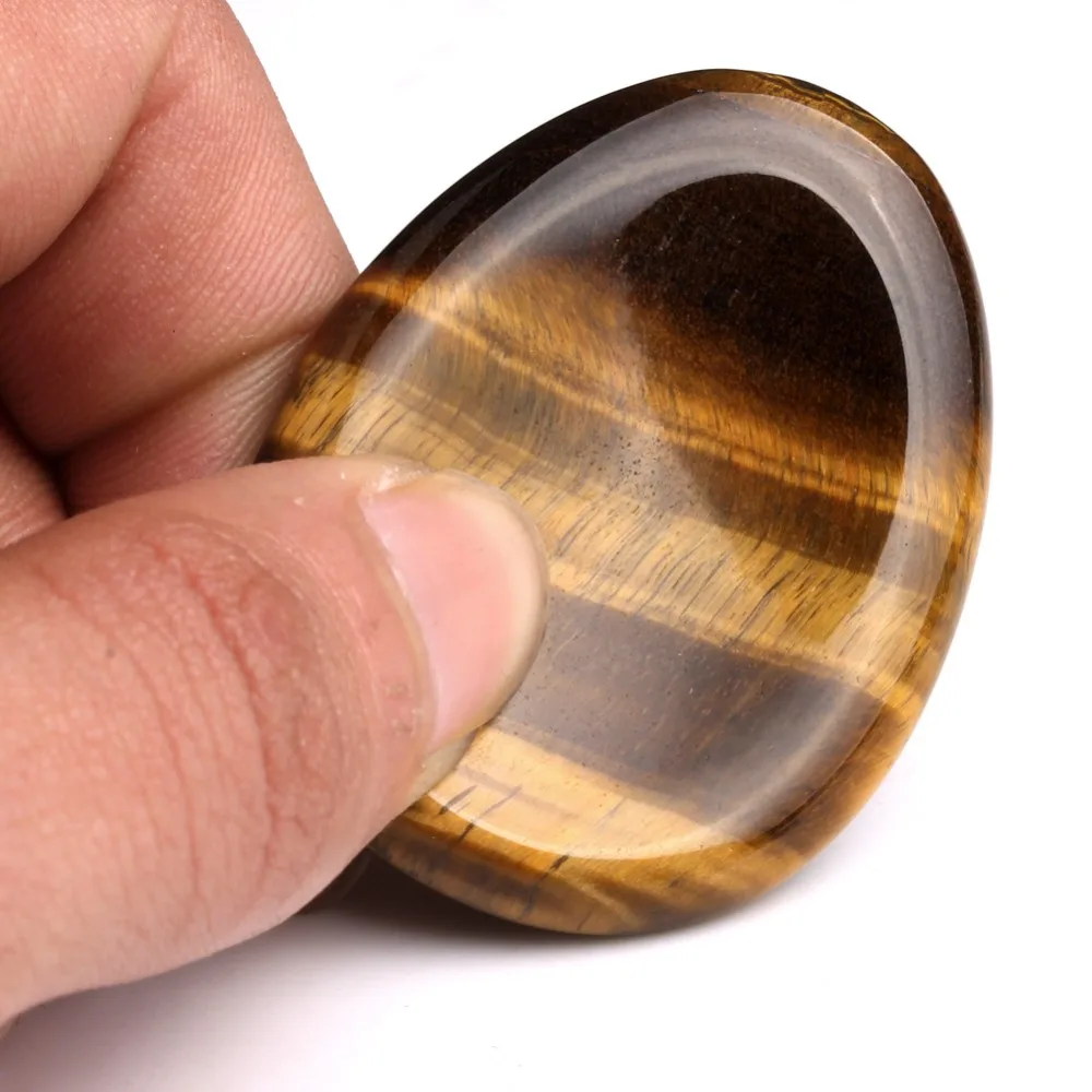 Натуральный желтый тигровый глаз яшма беспокойный камень ручной резной