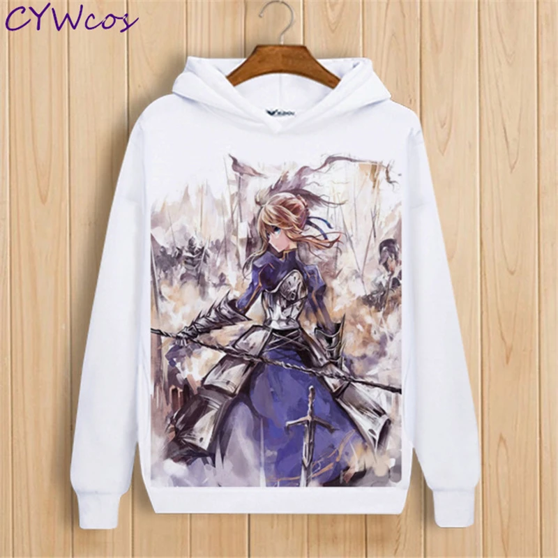 2018 хит Fate/Grand Order Sabre Joan of Arc аниме косплей костюм футболка с принтом Свободная
