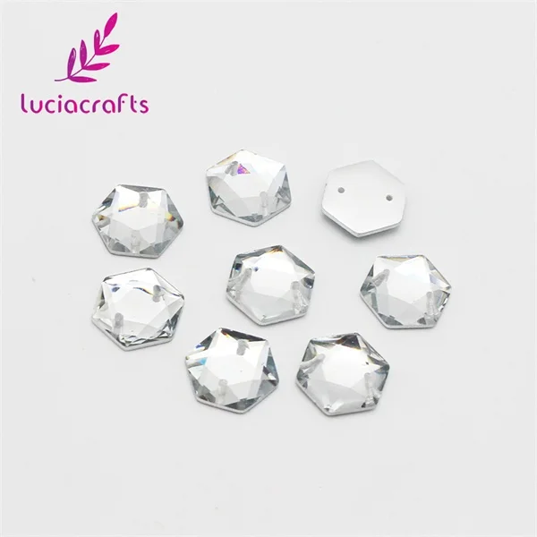 white Lucia crafts 12 мм разные цвета на выбор Акриловые Плоские с оборота 2 отверстия пришивные стразы DIY Craf сумка Аксессуары для одежды 50 шт. D1406 - Цвет: white