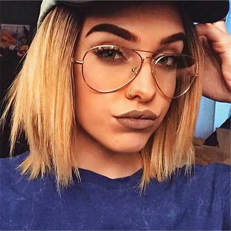 Очки Elbru для близорукости модные классические при миопии в металлической оправе