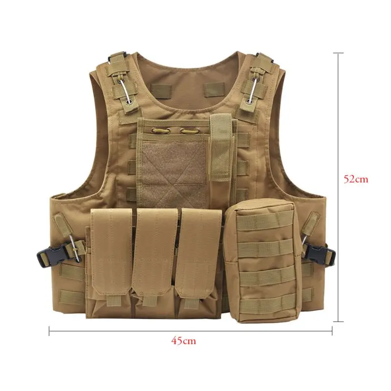

Camouflage Hunting Military Tactical Vest Wargame Body Molle Armor Hunting Vest CS Outdoor Equipment
