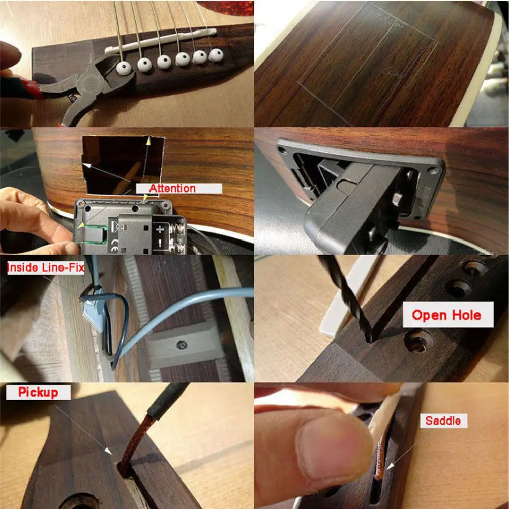 Fishman Presys 301 миксер двойной режим звукоснимателя Акустическая гитара плата предусилителя Эквалайзер Тюнер Пьезо звукосниматели диафрагма звукосниматель эквалайзер