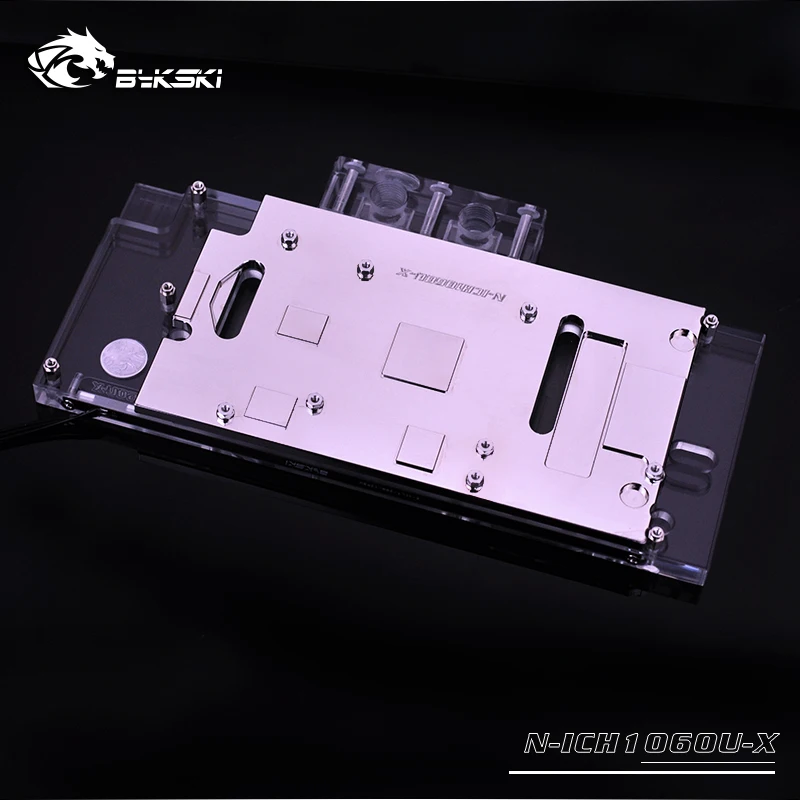 Bykski N ICH1060U X VGA полное покрытие блок водяного охлаждения со светодиодной
