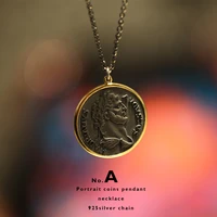 amorita boutique 925 portrait coins pendant necklace chains