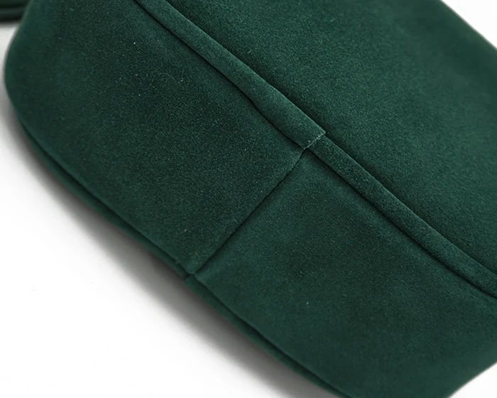 Женская сумка Кроссбоди LilyHood летняя зеленая мини из натуральной кожи с бахромой