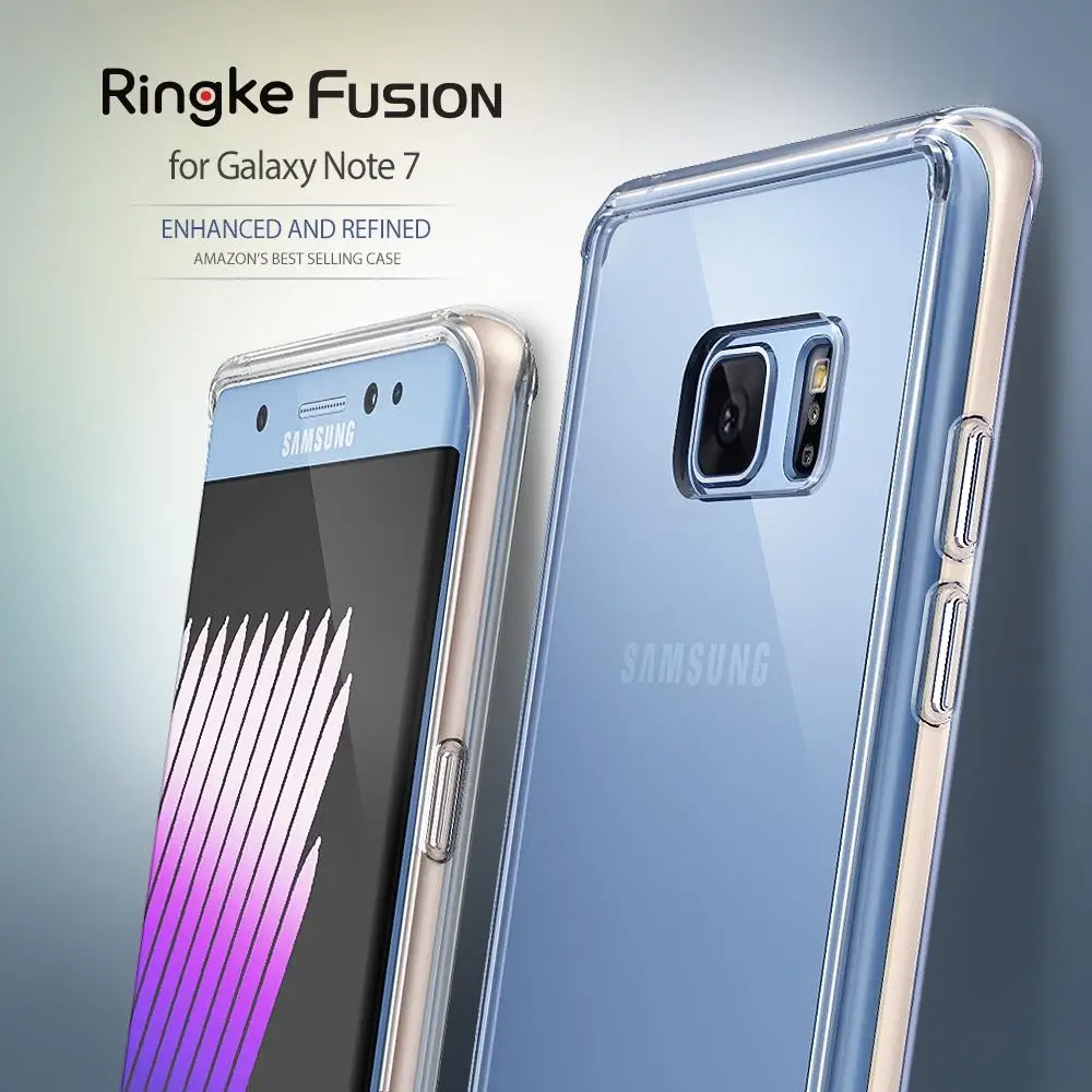Чехол Ringke Fusion для Galaxy Note 7 гибкий чехол из ТПУ и Прозрачная Жесткая задняя крышка