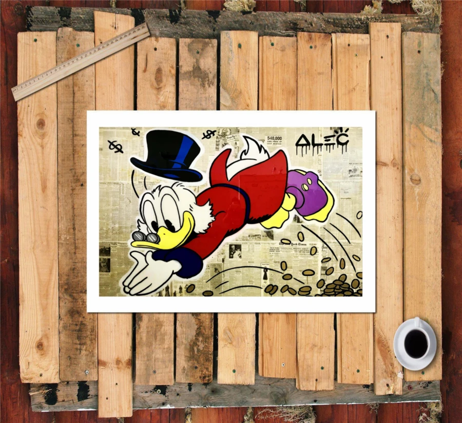 Alec Monopolys scrooge HD настенный холст с печатью постера живопись декоративная картина