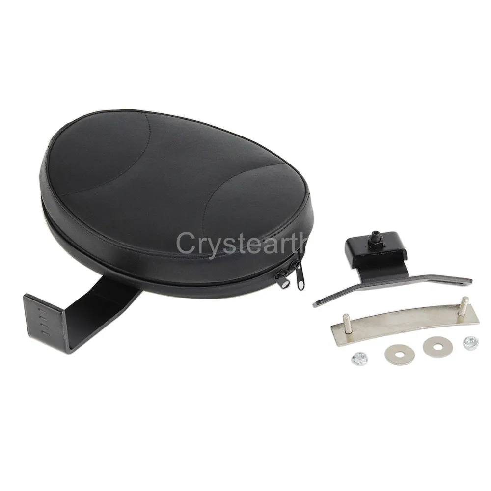 

Motorcycle Adjustable Plug-In Driver Rider Seat Backrest Pad Kit For 07-17 Harley Fatboy Heritage Softail 2007 2008 2009-2017