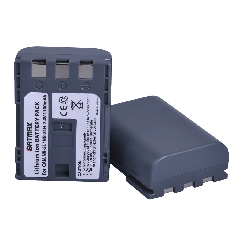 Аккумуляторная литий-ионная батарея NB-2L NB 2 шт. л NB2L NB-2LH 1100 мАч для камер CANON 350D 400D G7