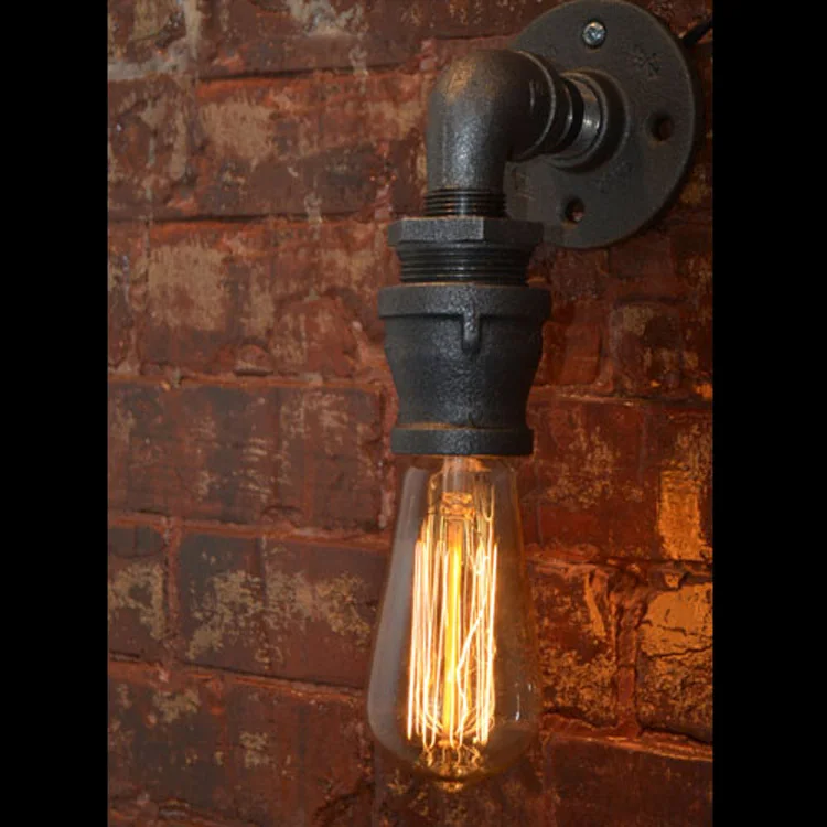

Vintage Nostalgic Industrial Lustre Water Pipe Edison Wall Sconce Lamp Restaurant Hotel Bar Stair Home Decor Modern Lighting