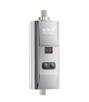 220v silver Для домашнего использования мгновенный проточный Электрический водонагреватель, кран для нагрева воды, душ, Ванна, нагреватель, нижний поток воды на входе, водонагреватель, 220 В, 1 шт - Цвет: 220v silver