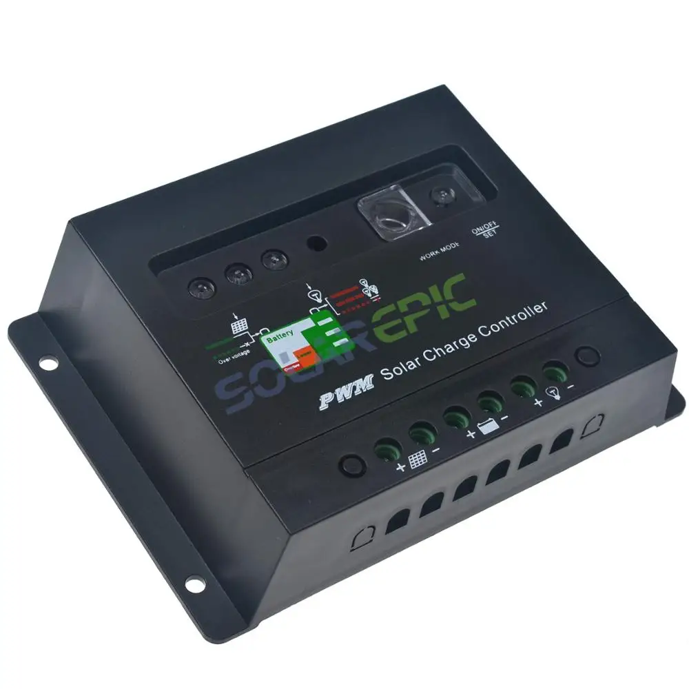PWM 30A/20A контроллер солнечного зарядного устройства 12В/24В постоянного тока