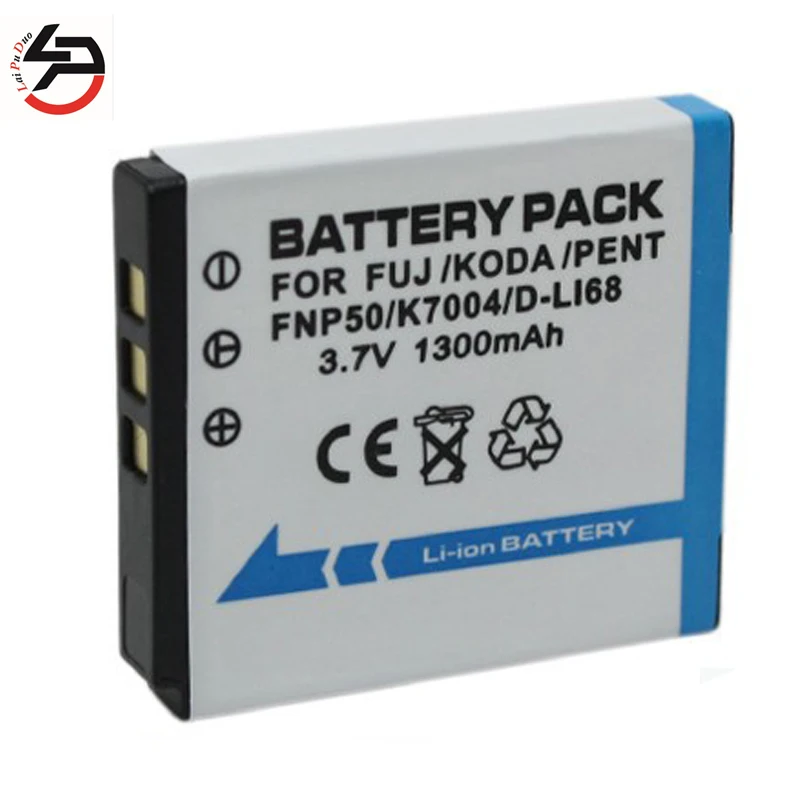 LPD 1300 мАч 100% Новый Сменный аккумулятор для камеры Kodak KLIC 7004 k 4 K Φ NP 50A 50 D LI68|camera