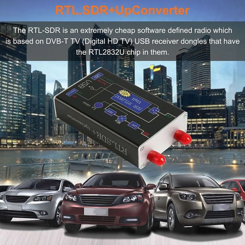 100 кГц-1,7 ГГц полный диапазон RTL. SDR+ Up конвертер широкий SDR приемник RTL2832U+ R820T CW FM DBM UV HF UHF радио Ham программное обеспечение определение