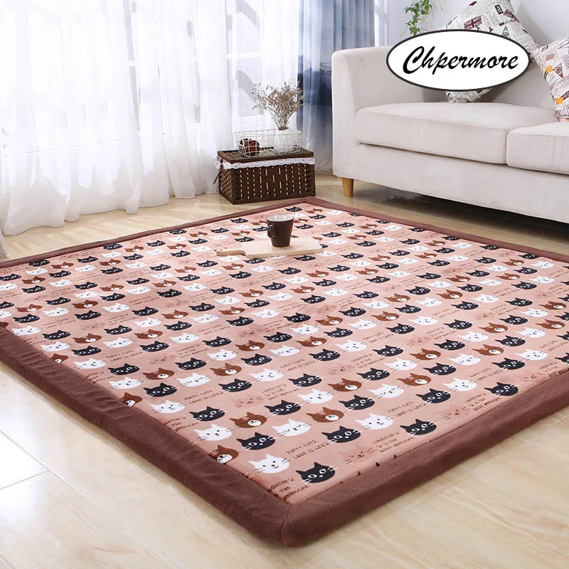 style 6 Chpermore толстые бархатные Татами Коврики большие ковры для спальни японский и корейский журнальный столик для гостиной коврики - Цвет: style 6