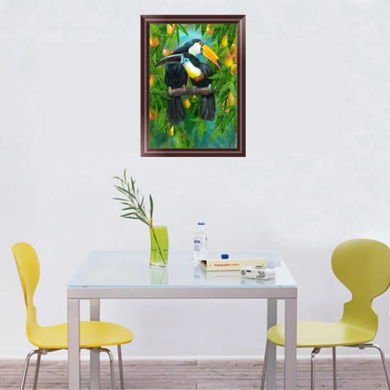 DIY 5D Parrot Diamond Embroidery Painting Cross Stitch Craft Home Decoration 30*40cm | Дом и сад