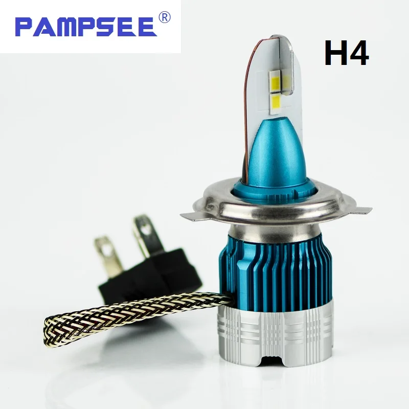 PAMPSEE Mi2 H4 H7 светодиодный комплект автомобильных фар 60 Вт/комплект H1 H11 9005 HB3 9006 HB4 H8 H9