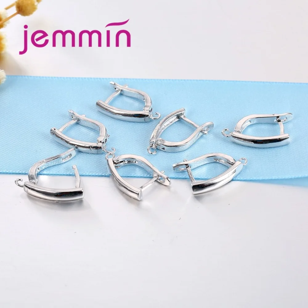 

10PCS Fine Earring Components DIY 925 Sterling Silver Needle Findings Earrings Hooks Leverback Wholesale Accessory