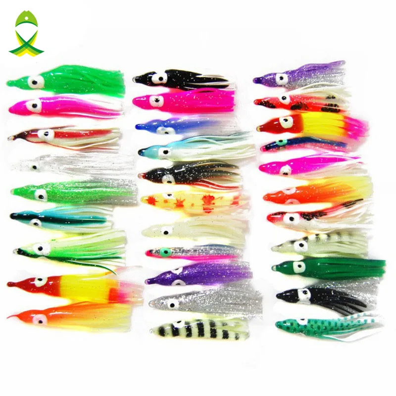 Приманка рыболовная в виде осьминога 4-6 см 100 шт.