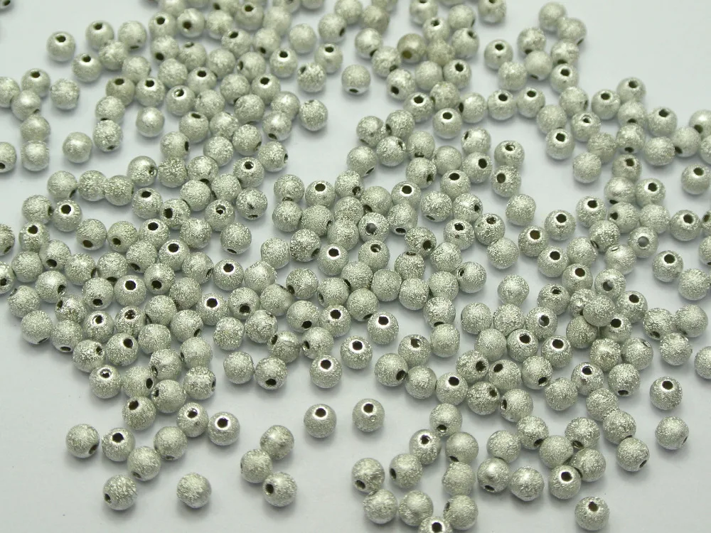 

1000 Mixed Color Stardust Acrylic Round Beads 4mm(0.16") Spacer Finding