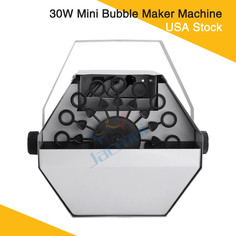 

USA Stock Portable Effect Machine Automatic 30W Mini Bubble Machine For Party Kids Wedding Stage Effects