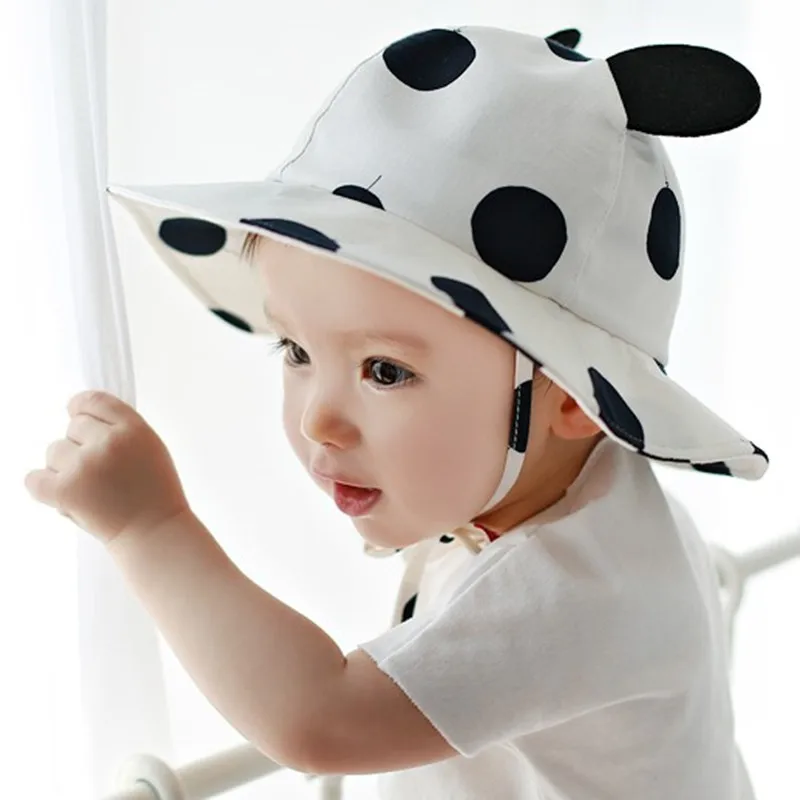 Summer Sun Hat Toddler Kids Infant Cotton Cap Autumn Cute Baby Girls Boys Beach fit 0 to 2 years old | Детская одежда и обувь