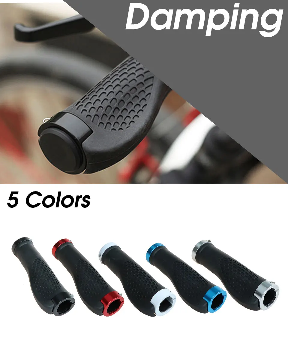 5 Colors Skid Resistance Mountain Road Bicycle Handlebar Grips Ergonomic Rubber Bike Handle Cycling Riding Bicycle Handlebars