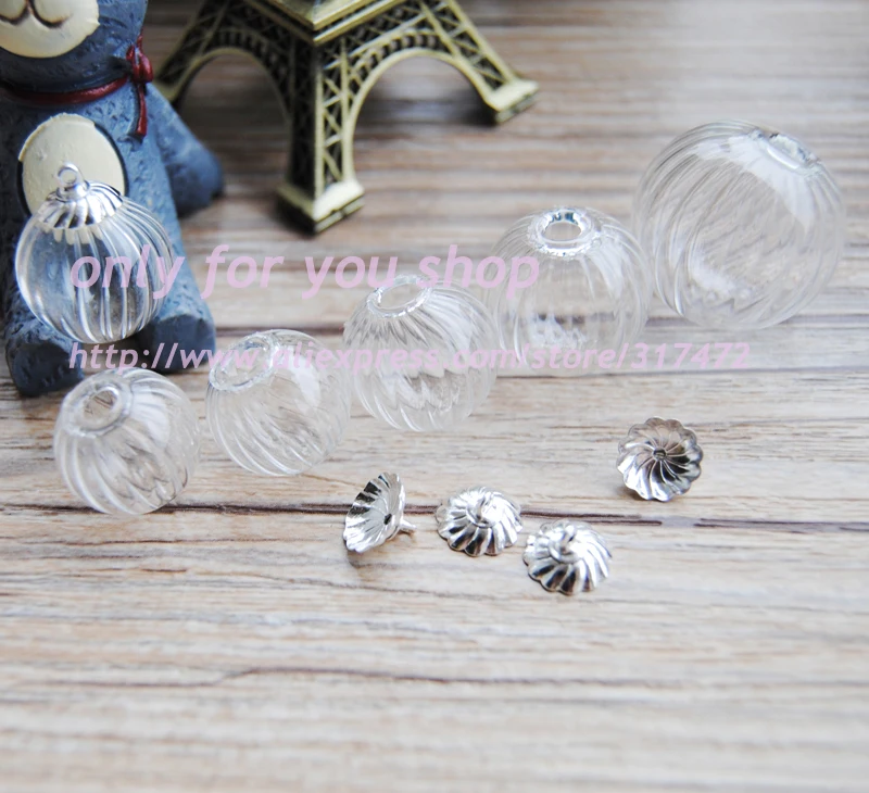 Стеклянный шар в полоску 20 комплектов 14/16/18/20/25 мм стеклянная шапочка 10 флакон