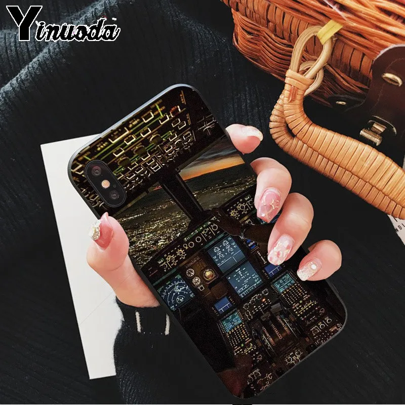 Yinuoda самолет кокпит красочные милые аксессуары для телефона чехол iPhone X XS MAX 6 6S 7