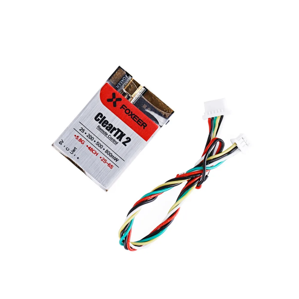 Foxeer cleartx 2 5 8G 48CH 25/200/500/800 МВт переключаемый передатчик vtx Совместимость MMCX леденец