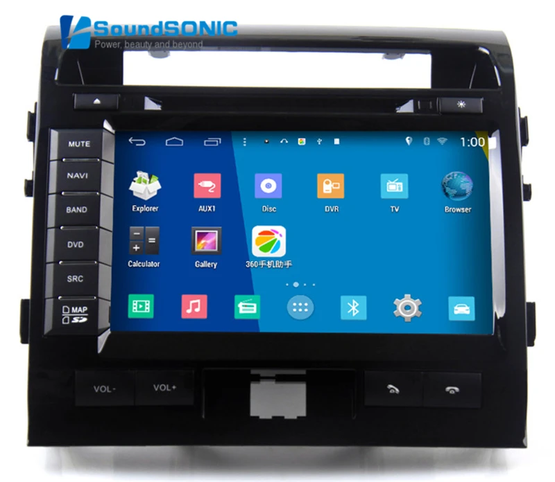 Для Toyota Landcruiser LAND CRUISER 200 Android 4.4.4 s160 Automotivo в тире Автомобильные ПК Авто Мониторы