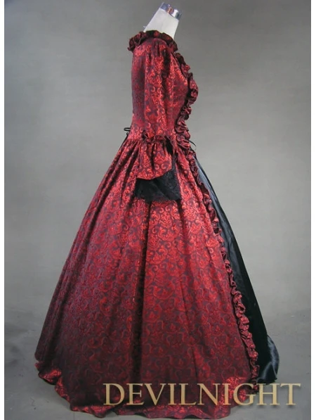 Бордовое черное платье Marie Antoinette в готическом викторианском стиле|victorian dress|gothic victorian dressmarie antoinette |