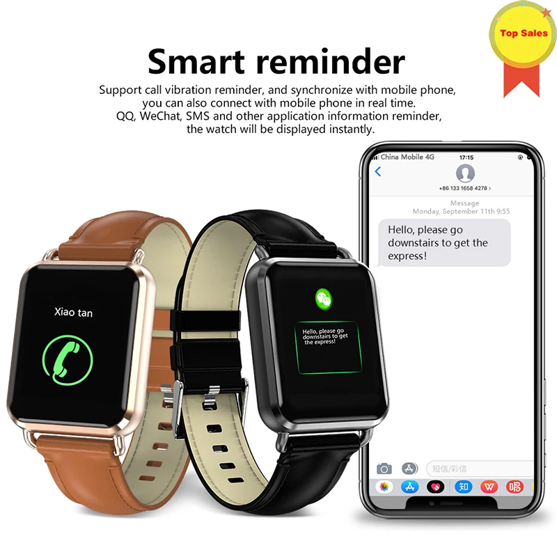 Умные часы ECG PPG bluetooth 4 0 монитор артериального давления пульсометр сообщения о