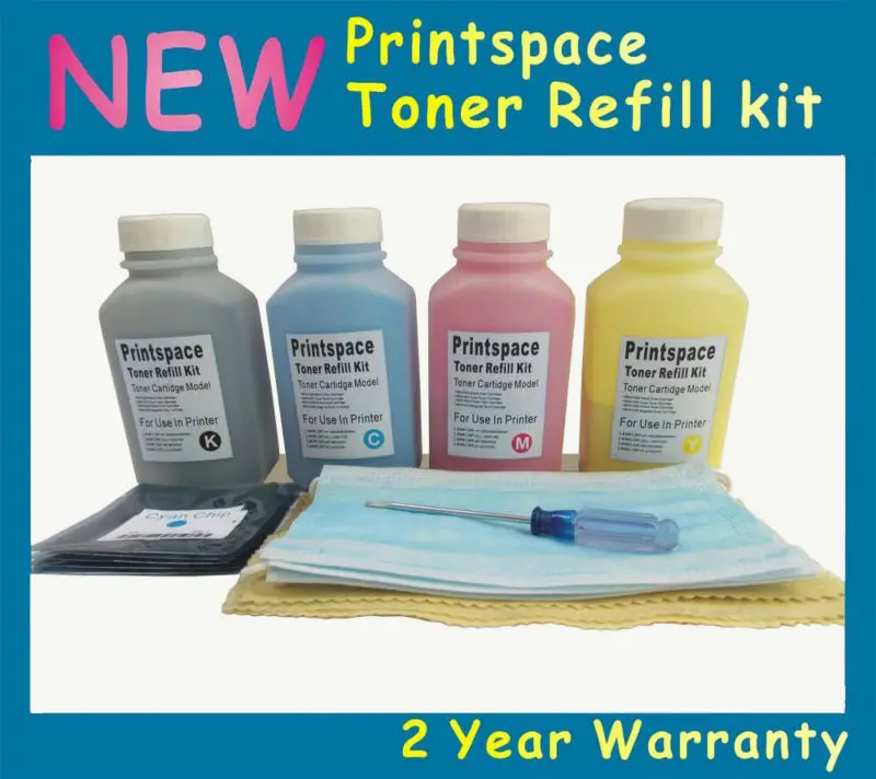 4x НЕ OEM Заправка картриджей Kit + Чипы Совместимы С Konica Minolta QMS 5430 5430DL 5440 DL 5450 5450EN