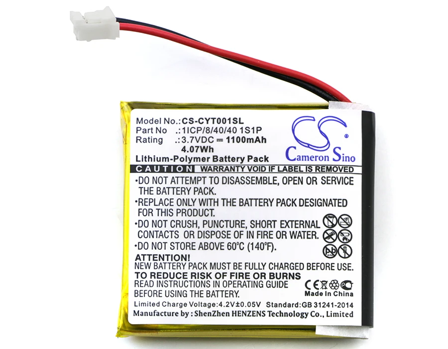 Cameron Sino 1100 мАч батарея 1ICP/8/40/40 1S1P для Coyote Plus S|cameron sino|battery forcameron sino battery |