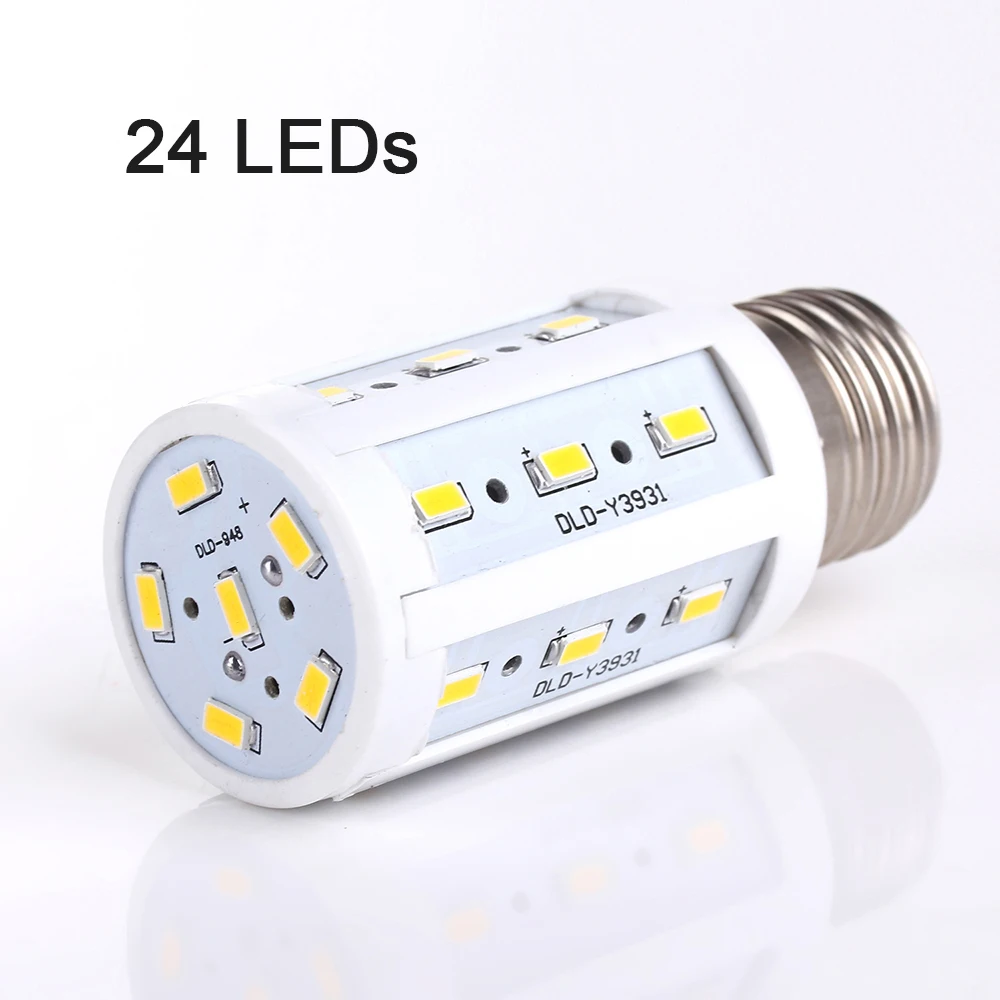 1 шт. CE E27 E14 5730 5630 SMD СВЕТОДИОДНЫЙ кукурузная лампа AC 220 В 110 5 Вт 7 12 15 25 30 40 50 вт