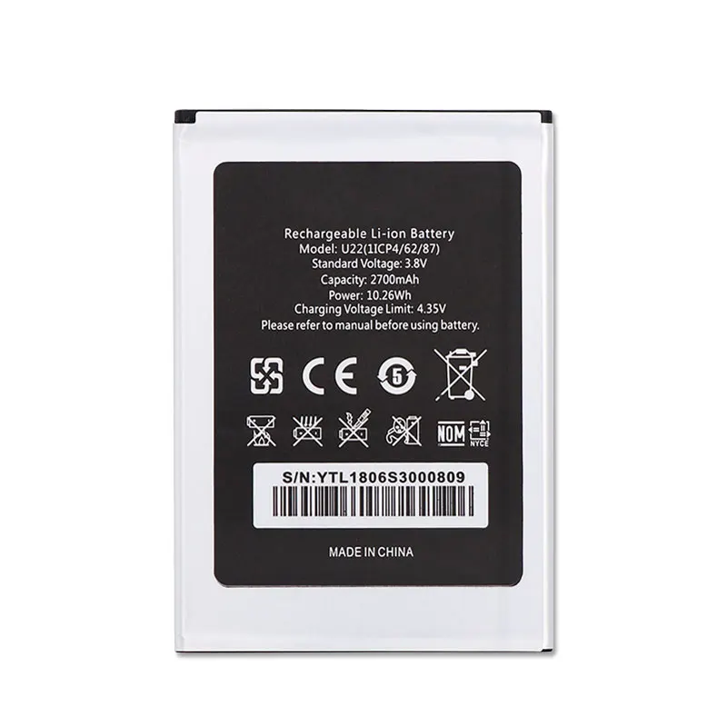 1LOT=1PC Battery+Universal Charger 2700mAh Battery For Oukitel U22 Batterie Bateria Accumulator AKKU ACCU PIL Mobile Phone | Мобильные