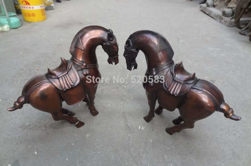 20 &quotНародная Китайский Год Зодиака Бронзовый Богатство Животные Прыгают Тан