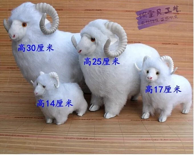 Четыре размера милый белый игрушечные Овцы прекрасный творческий simulaiton кукла