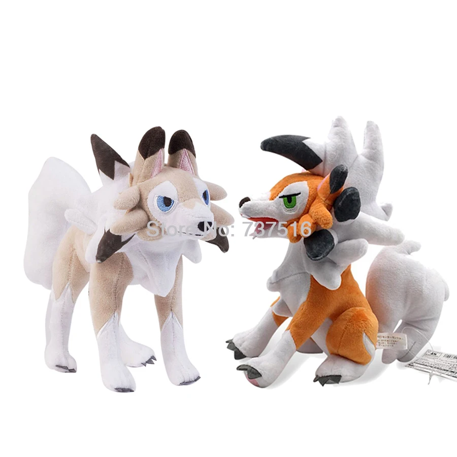 Новые мягкие животные солнце и луна Lycanroc Полночь полудня Сумерки мечта формы плюшевые мягкие куклы детские игрушки-персонажи 9-10 дюймов подарок