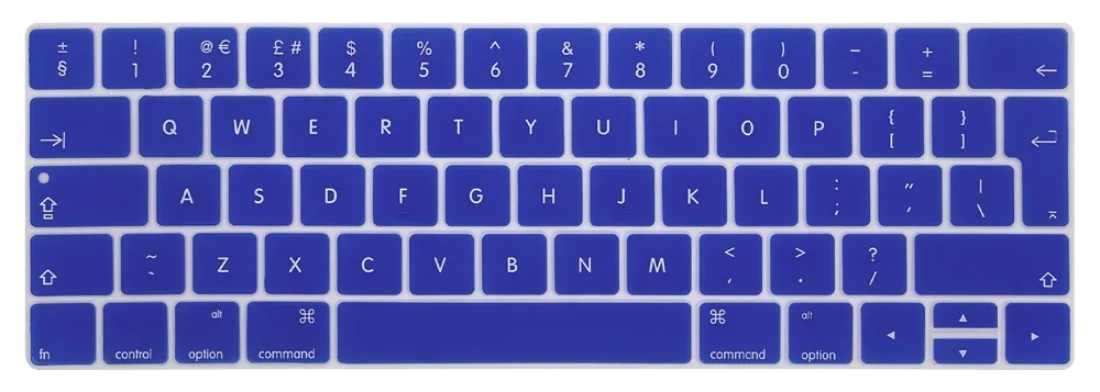 Новая силиконовая защитная пленка наклейки на клавиатуру для MacBook с сенсорной панелью 13 15 дюймов A1706 A1707 A1989 EU английская версия
