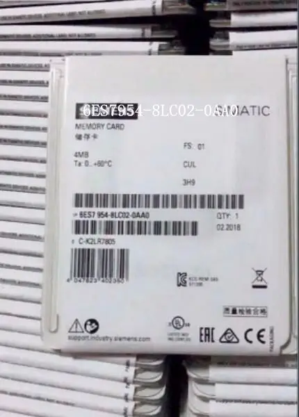 SIMATIC S7 MMC для фотографического процессора оригинальный новый 6ES7954-8LC02-0AA0 |