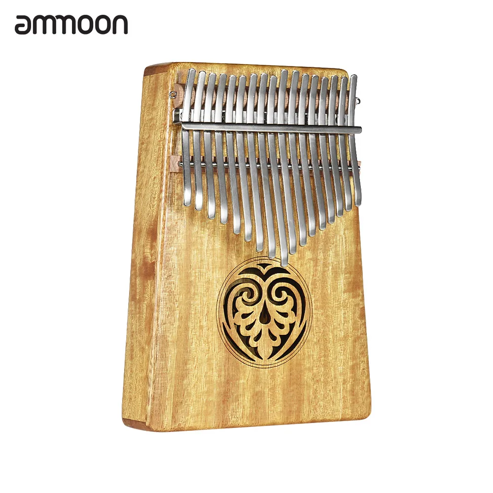 Портативное фортепиано ammoon Kalimba Mbira Thumb Sanza с 17 клавишами пальцевое пианино сумкой