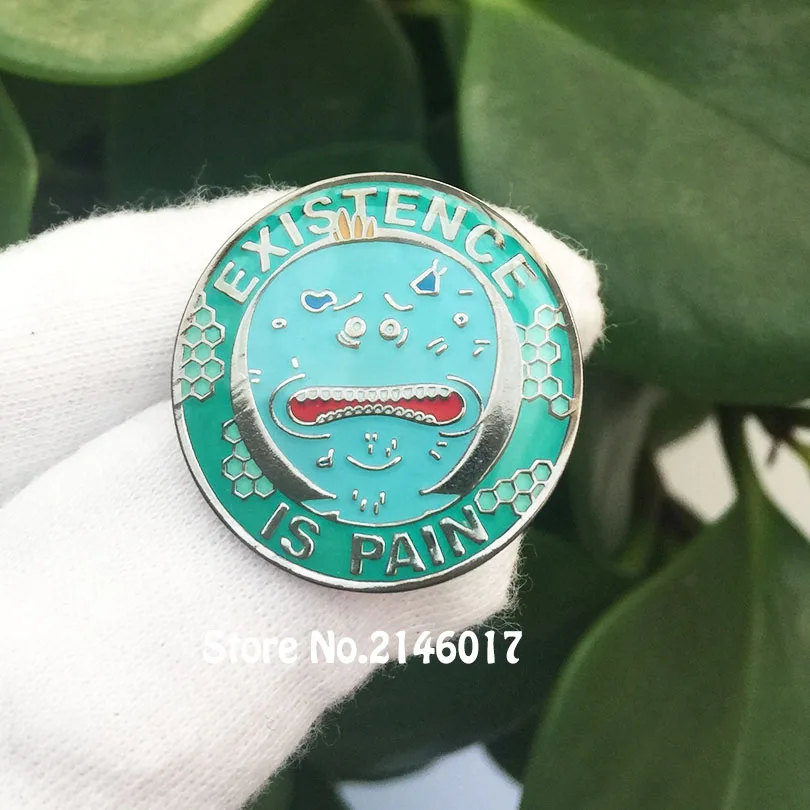 1 ''эмалированные булавки брошь прекрасный Meeseek наличие боли готов к любой