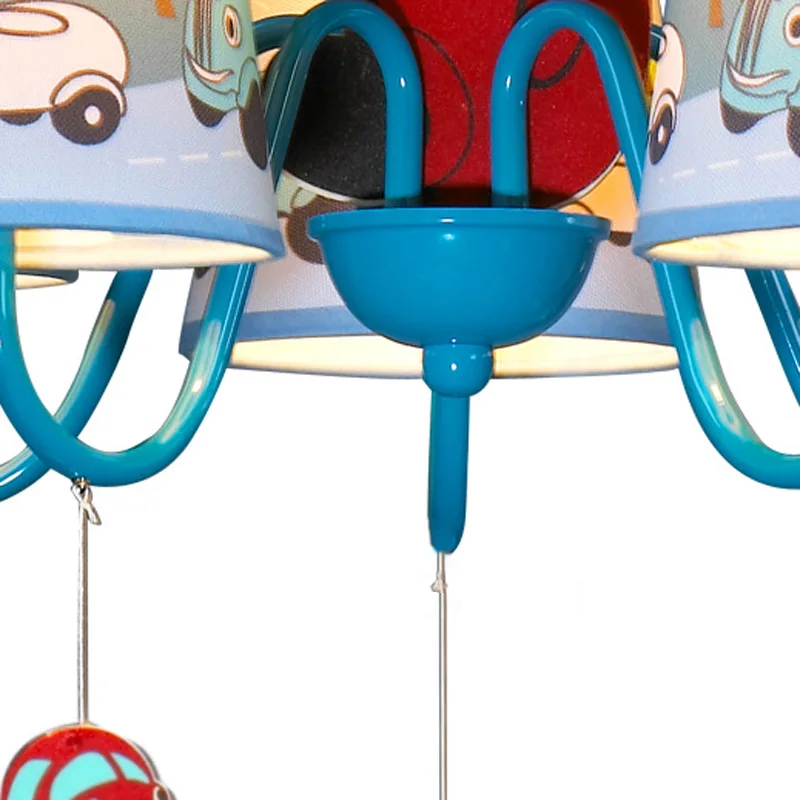 Мультяшная Автомобильная Люстра для мальчиков лампа спальни детская Подвесная в