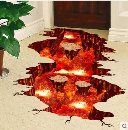 Водонепроницаемый клей может удалить наклейки на стены 3 d настенные картины гостиной на пол кухни, чтобы приклеить ручья ri - Цвет: Фиолетовый